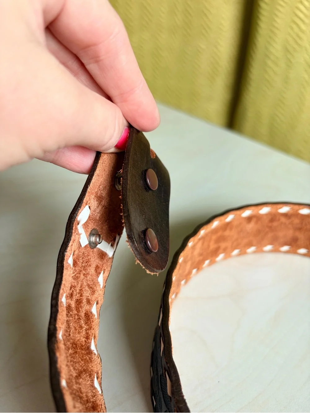 Vintage leather belt